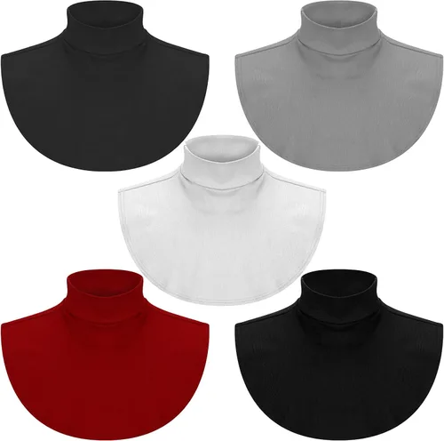 Vista 9 de SATINIOR Fake Turtleneck Dickey Collars Women Half Top Mock Collar Neck Wear in Sweater Hoodie High Neck Mock Collar Colores brillantes