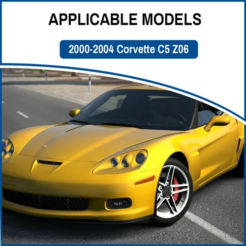 Vista 4 de 4 tapas centrales de rueda compatibles con Corvette C5 Z06 2000-2004 de repuesto negro S207-09 WCA-155