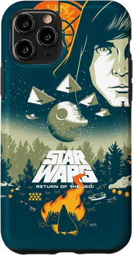 Vista 29 de Star Wars Funda con póster de película retro ilustrada con el regreso del Jedi para iPhone 17