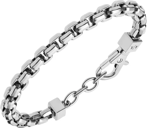 Vista 2 de A X Armani Exchange - Pulsera de cadena de acero inoxidable para hombre