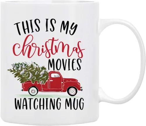 Vista 11 de BLUE RIBBON Taza de café navideña, '' Las calorías de Navidad no cuentan'', en caja decorativa, 11 onzas