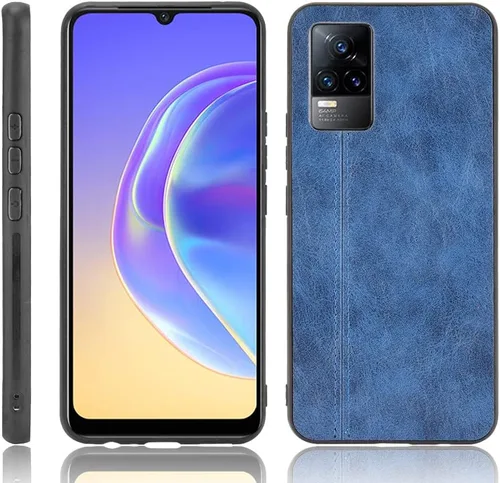 Vista 242 de Funda para Vivo iQOO Z1x 5G, funda para Vivo iQOO Z1x 5G Funda de piel sintética con funda 3 en 1, color azul