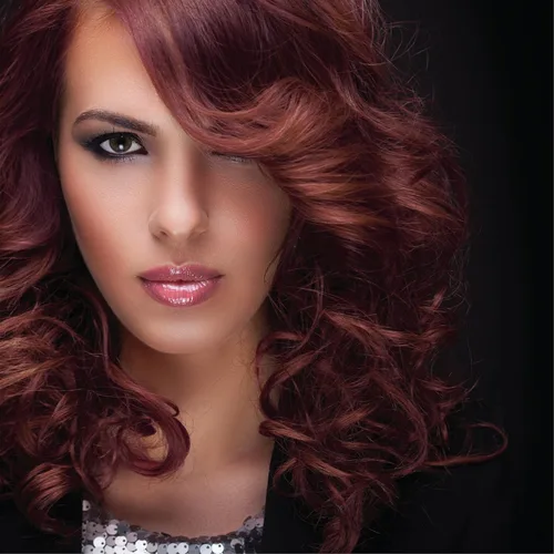 Vista 4 de Máscara de cabello para retoque de raíces para cabello gris Corrector de línea capilar de precisión para cejas y barba (BURGUNDY)