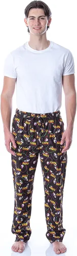 Vista 2 de KISS - Pantalones de pijama para hombre con estampado de miembros para dormir