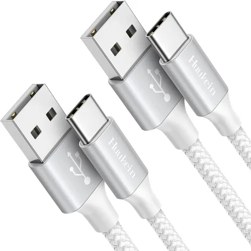 Vista 8 de Cable USB C de 10 pies, largo USB A a USB C de carga rápida, cable de carga Negro trenzado para iPhone 17 Air 16 15 Pro Max Plus, para Samsung