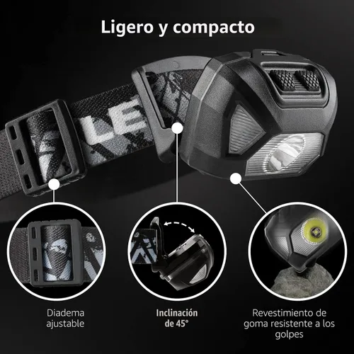 Vista 8 de Lepro 320015 Farolero a Batería - Faro LED Super Brillante de 1300Lux con Luz Roja, Faros IPX4 Impermeables para Camping al Aire Libre, Senderismo