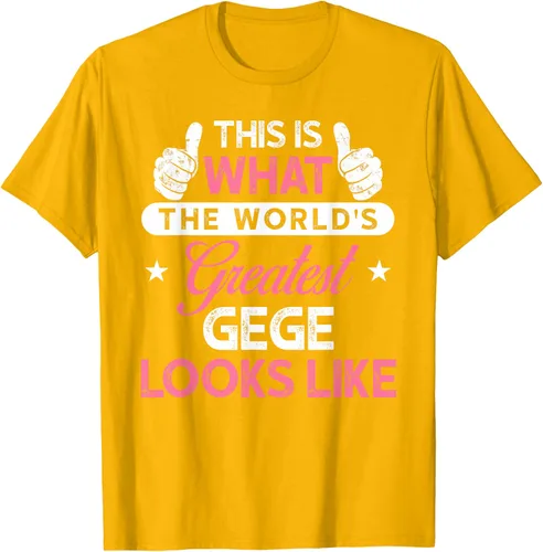 Vista 11 de Gege Gift: World's Greatest Gege T-Shirt, Negro