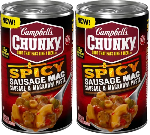 Vista 12 de Campbell's Chunky Sopa, Sopa Sabrosa de Asado en Olla, lata de 18.8 oz