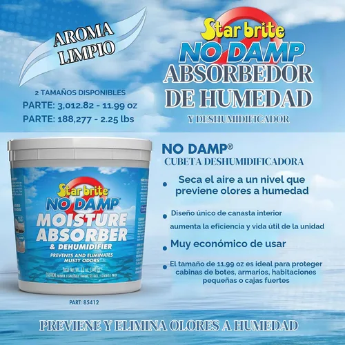 Vista 3 de STAR BRITE - Absorbedor de humedad y deshumidificador sin humedad – Simple, portátil, control de humedad para barcos, caravanas, casas de temporada