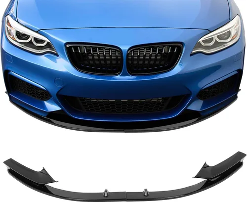 Vista 19 de SCITOO Alerón de borde de parachoques delantero mate negro para Ford Focus ST años 2013-2014 - Spoiler frontal de polipropileno