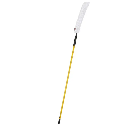 Vista 2 de Rubbermaid Commercial FGQ85000BK00 HYGEN - Varilla para sacudidor flexible con funda de microfibra, color blanco