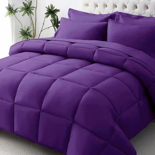 Vista 55 de JOLLYVOGUE Juego de edredón individual XL, cama ultrasuave en una bolsa, tamaño individual XL, 5 piezas, juego de ropa de cama certificado Oeko-TEX