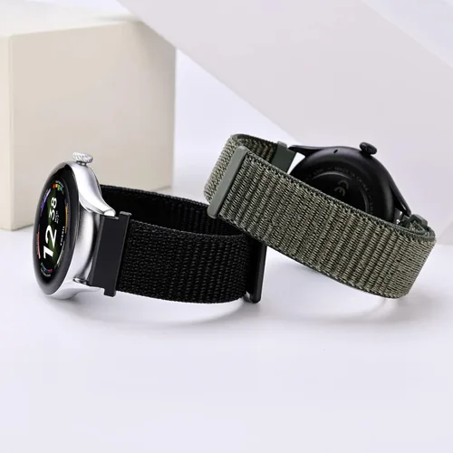 Vista 2 de ANNEFIT Correas deportivas de nailon para reloj, 2 paquetes de correas ajustables de liberación rápida de 0.630 in, 0.709 in, 0.748 in, 0.787 in