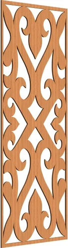 Vista 172 de Keene Paneles de pared decorativos de madera con calado, 9 3/8 pulgadas de ancho x 24 3/8 pulgadas de alto x 1/4 de alto, abedul Birch