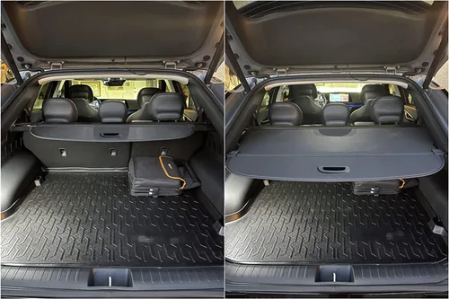 Vista 5 de Compatible con Kia EV6 2025-2022, cubierta de seguridad de carga trasera, pantalla de privacidad, cubierta de carga trasera retráctil, cubierta