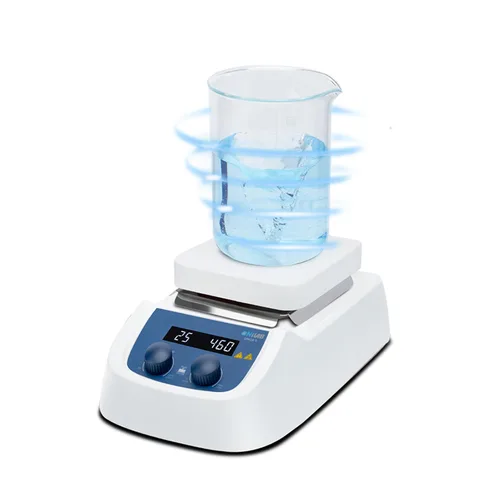 Vista 8 de ONiLAB Agitador magnético de placa calefactora digital LED de 5 pulgadas con placa de trabajo de acero inoxidable recubierta de cerámica, 200-1500