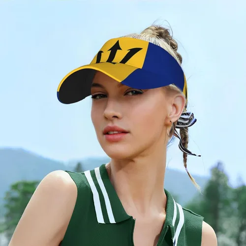 Vista 6 de Lindo sombrero de bandera divertido para mujeres y hombres, ajustable, visera deportiva, sombrero de verano a la moda, sombrero de bandera de playa