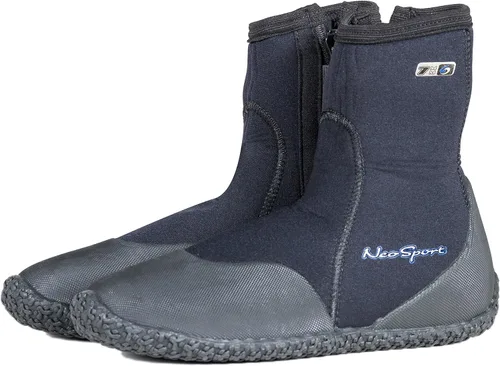 Vista 2 de Neo Sport Premium - Botas de neopreno para hombre y mujer, zapatos con suela resistente a pinchazos de 3mm, 5mm y 7mm para agua caliente, moderada