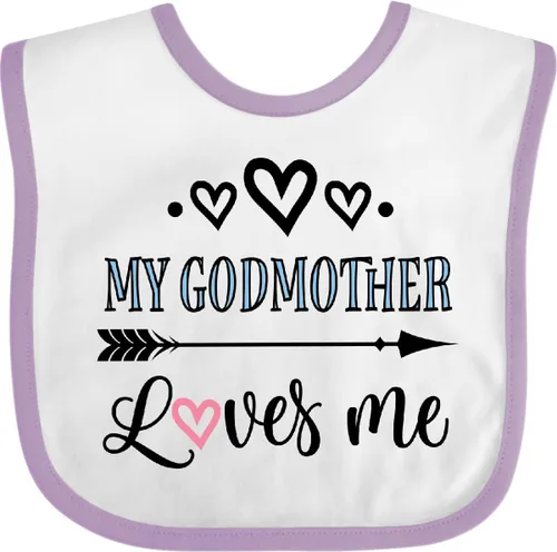 Vista 12 de inktastic Babero para bebé My Godmother Loves Me Godchild
