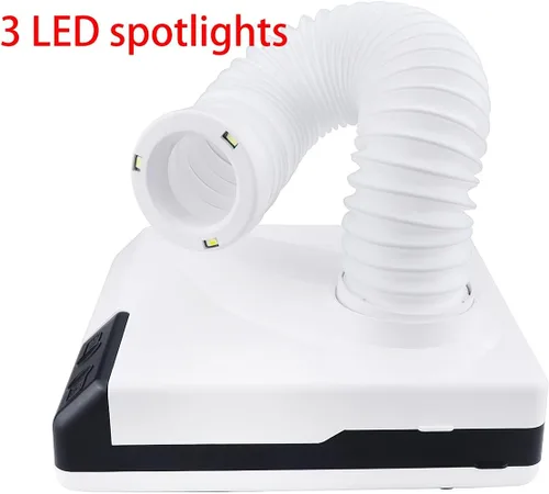 Vista 5 de 60 W colector de polvo ventilador aspirador potente laboratorio dental arte manicura polvo limpieza herramienta