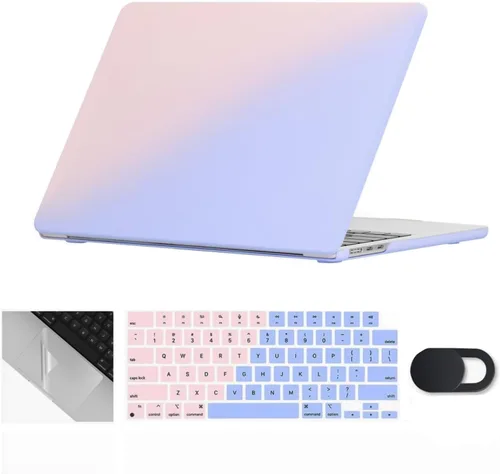 Vista 44 de Se7enline Funda compatible con MacBook Neo de 13 pulgadas, modelo A3404 2026, carcasa dura, cubierta de teclado, cubierta de cámara web, protector