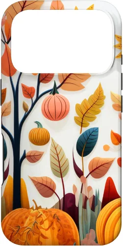 Vista 30 de Fall Leaves Autumn Pumpkin Theme Autumn Color Yellow Case for iPhone 17