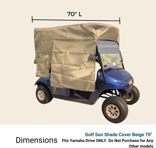 Vista 2 de Formosa® Premium - Parasol para carrito de golf - Mantente fresco en el campo Paneles ajustables Protección UV Fácil instalación