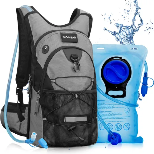 Vista 11 de NONSAR Mochila de hidratación de 3L con bolsa de agua, mochila de agua aislada para mujeres, hombres, niños, mantiene los líquidos frescos hasta 5