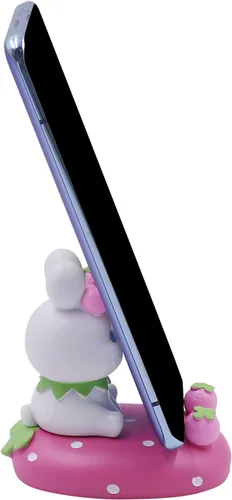 Vista 7 de Lindo conejo teléfono móvil soporte animal Smartphone escritorio soporte para todos los teléfonos móviles Bunny teléfono soporte escritorio ornamento