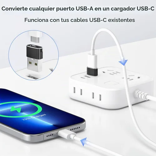 Vista 2 de FLYHANA Adaptador de cámara USB, USB 3.0 OTG Cable Interfaz, Soporte USB Hub Reader, Flash Drive, Controlador de teclado MIDI, hasta 500mAh, ET9