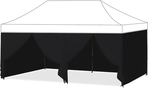 Vista 12 de ABCCANOPY Pared lateral 10x10, azul (solo 4 paredes, NO incluye marco y parte superior)