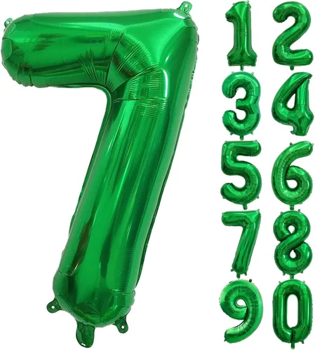 Vista 21 de Globos gigantes de números negros de 40 pulgadas, globos de aluminio de Mylar con helio para cumpleaños, globo número 0 para decoración de fiestas
