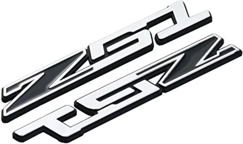 Vista 7 de 2 piezas Z51 emblema placa de identificación 3D reemplazo de letra para C5 C6 C7 Corvette (negro)