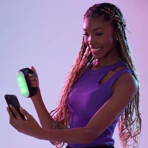 Vista 3 de RUKUSfx PRO - Mezclador de música controlado por movimiento Plus para juegos con piel, luces y sonidos adicionales, juguetes para niños a partir