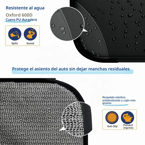 Vista 7 de Protector de Asiento de Auto MHO+All 2 Pack para Asientos de Niños y Bebés - Gran Protector de Asiento de Auto con Tela 600D Impermeable y 2