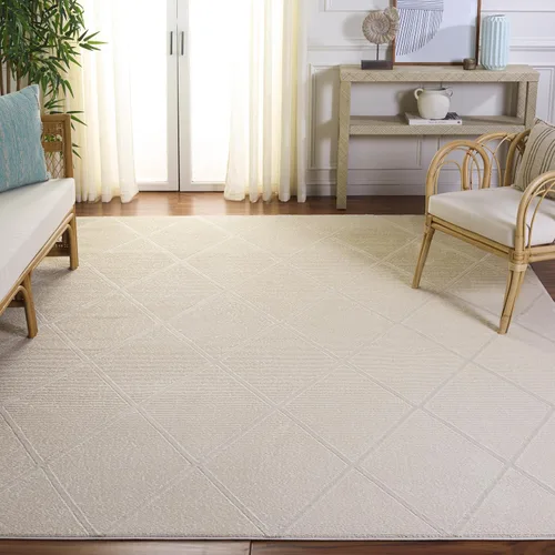 Vista 13 de SAFAVIEH - Alfombra de colección Revive, 9' x 12', beige, diseño enrejado, no se desprende y de fácil cuidado, ideal para áreas de alto tráfico