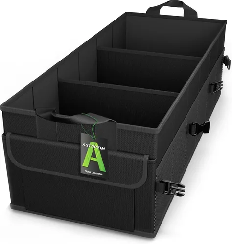 Vista 9 de AUTOPTIM Organizador de maletero de automóvil, organizador plegable