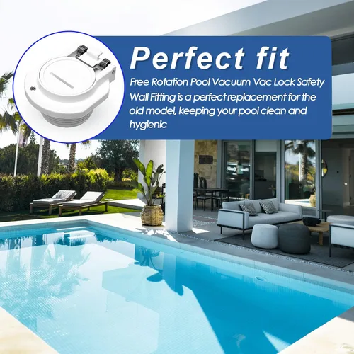 Vista 5 de W400BWHP, GW9530 - Cubierta de succión para piscina, rotación libre, bloqueo de vacío, ajuste de pared de seguridad de 1-1/2 pulgadas, MPT