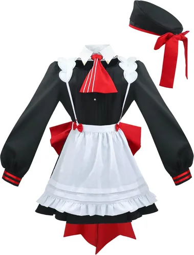 Vista 2 de DAZCOS Genshin Impact Noelle - Disfraz de sirvienta para mujer talla de EE UU