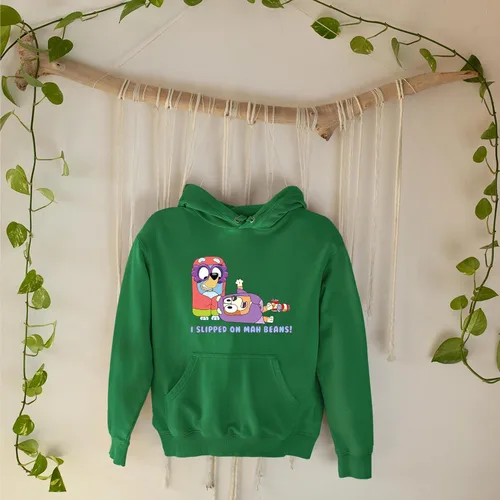 Vista 7 de I Slipped On Mah Beans Hoodies, B.luey Birthday Girl Hoodie, B.luey Birthday Squad Hoodie, B.luey Birthday party Team, B.luey Birthday Party Hoodie