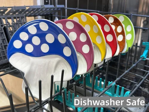 Vista 5 de Soporte de cuchara de cerámica para estufa y encimera de cocina, soporte para cuchara para estufa y cuchara de cocina para cucharón, cuchara linda