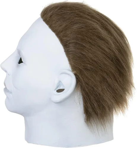 Vista 4 de Máscara de Halloween Michael Myers disfraz de cosplay de terror máscaras faciales de látex aterradoras ideal para fiestas de disfraces Pascua
