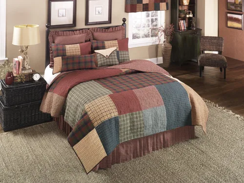 Vista 8 de Donna Sharp - Ropa de cama a cuadros diseño de caminata de osos Cierre de cremallera fácil de quitar, combina con juegos de cama, mantas