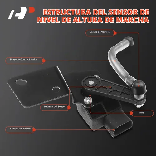 Vista 3 de A-Premium Sensor de nivel de altura de paseo delantero compatible con Dodge