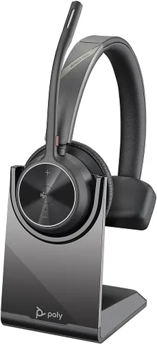 Vista 7 de Poly - Auriculares inalámbricos Voyager 4310 UC (Plantronics) - Auricular de una sola oreja con micrófono Boom - Conéctate a PC/Mac a través
