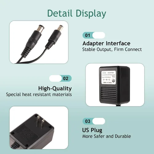 Vista 5 de CUENSTOP Fuente de alimentación NES y cable AV, cable de alimentación de CA y cable de audio y video AV compatible con Nintendo Entertainment