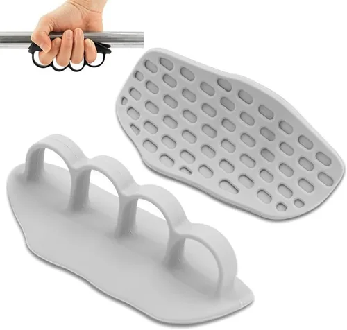 Vista 8 de Guantes antideslizantes de fitness para hombres y mujeres: agarre antideslizante de goma para gimnasio, almohadillas ergonómicas antideslizantes