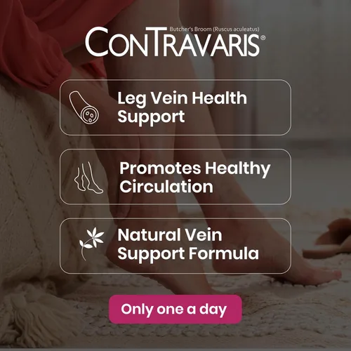 Vista 3 de Promueve la circulación saludable y el suplemento de apoyo venoso de las piernas con Ruscus Aculeatus, apoya la salud de las piernas - 60