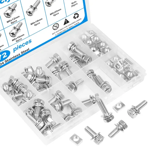 Vista 5 de Kit de pernos y tuercas de terminal de batería de motocicleta M6