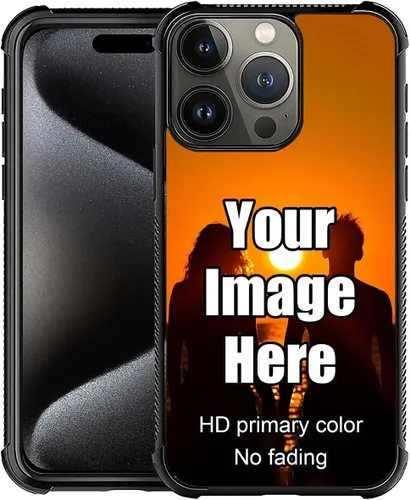 Vista 33 de Funda personalizada para iPhone, funda transparente de TPU suave a prueba de golpes, diseño de tus propias fundas de teléfono compatibles con Apple